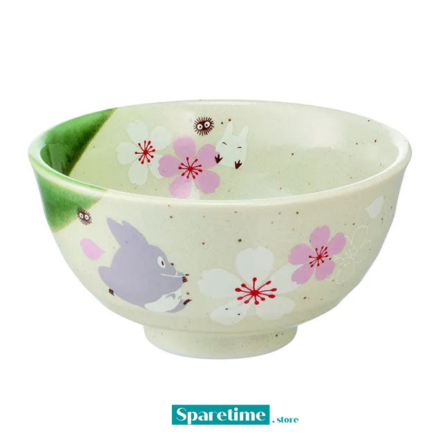 Totoro Traditional Japanese Dish Series - Small Rice Bowl (Sakura/Cherry Blossom) "My Neighbor Totoro", Skater