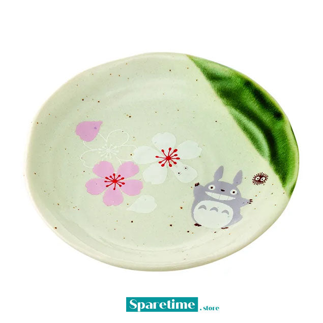 Totoro Traditional Japanese Dish Series - Small Plate (Sakura/Cherry Blossom) "My Neighbor Totoro", Skater