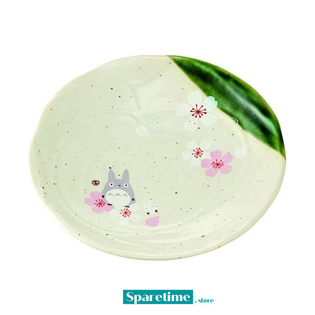 Totoro Traditional Japanese Dish Series - Dinner Plate (Sakura/Cherry Blossom) "My Neighbor Totoro", Skater