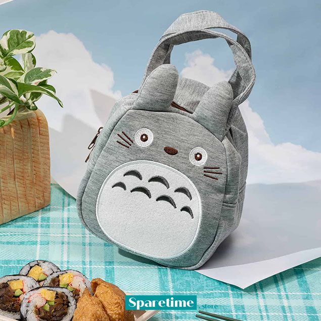 My Neighbor Totoro Die Cut Lunch Bag (Gray)