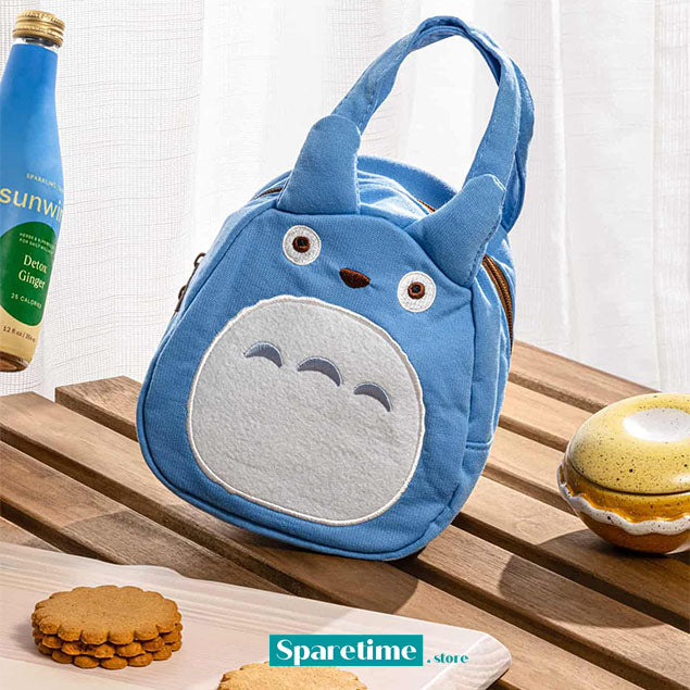 My Neighbor Totoro Die Cut Lunch Bag (Blue)