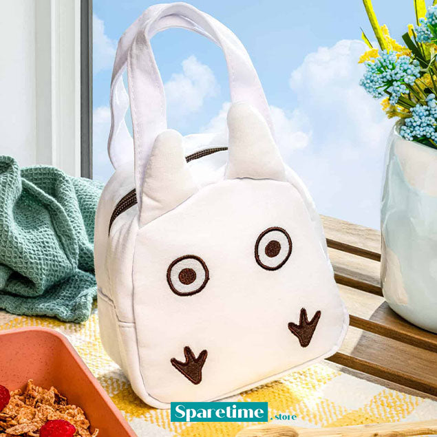 My Neighbor Totoro Die Cut Lunch Bag (White)