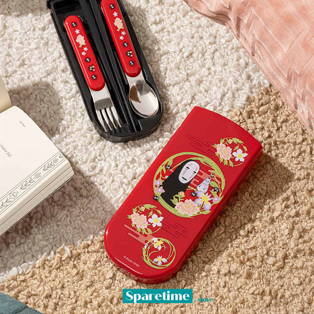 Spirited Away Utensil Set (Dark Red)