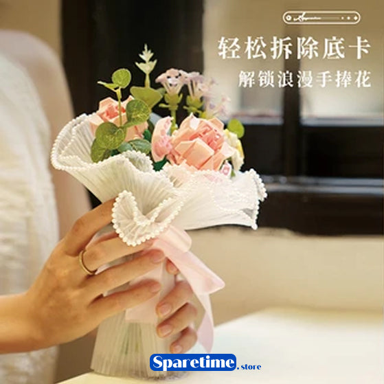 Wekki Flower Bundle Series Building Rose Blocks