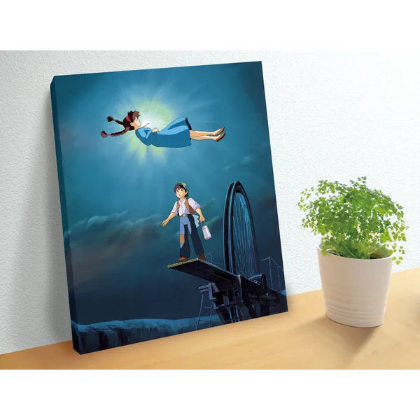 The Girl Who Fell From The Sky "Castle in the Sky", Ensky Artboard Jigsaw (Canvas Style)