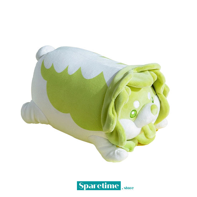 Cabbage Dog throw pillow + U-shape pillow