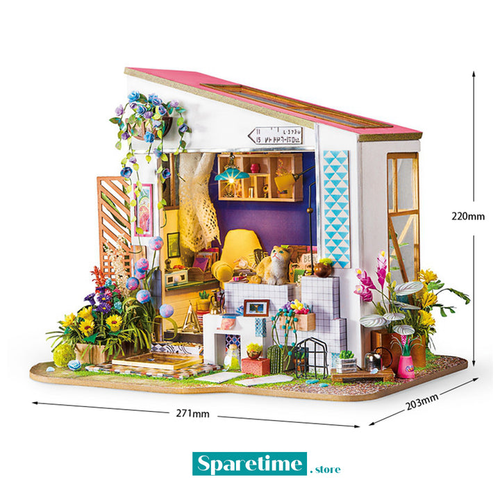 Rolife Lily's Porch DG11 DIY Miniature Dollhouse with Cat 1:20