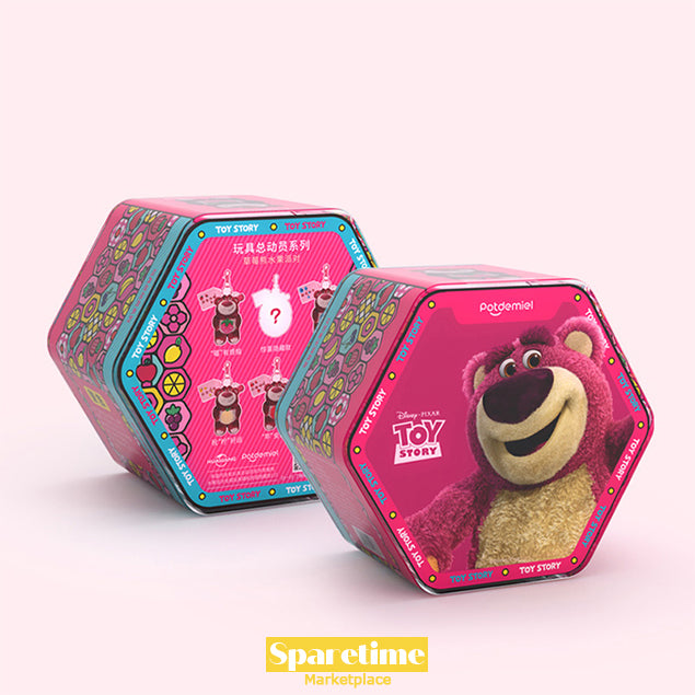 Lotso Huggin' Bear sweet strawberry scent Plush Keychain Blind Box