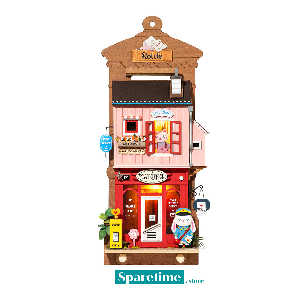 Rolife Love Post Office DIY Wall Hanging Miniature House Kit DS021