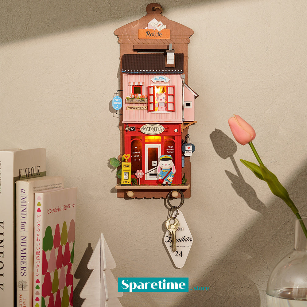 Rolife Love Post Office DIY Wall Hanging Miniature House Kit DS021