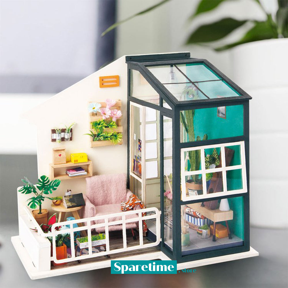 DIY Miniature House Kit: Balcony