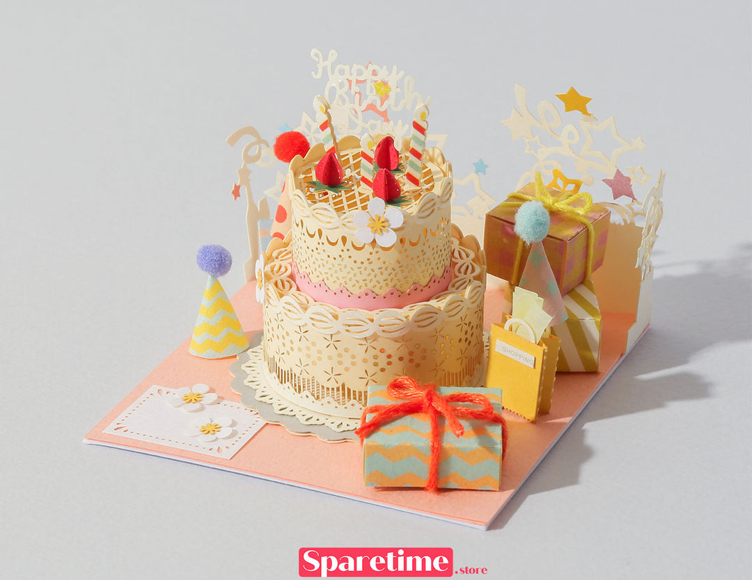 Good Times landscape / Birthday Cake paper craft 3d puzzles diy