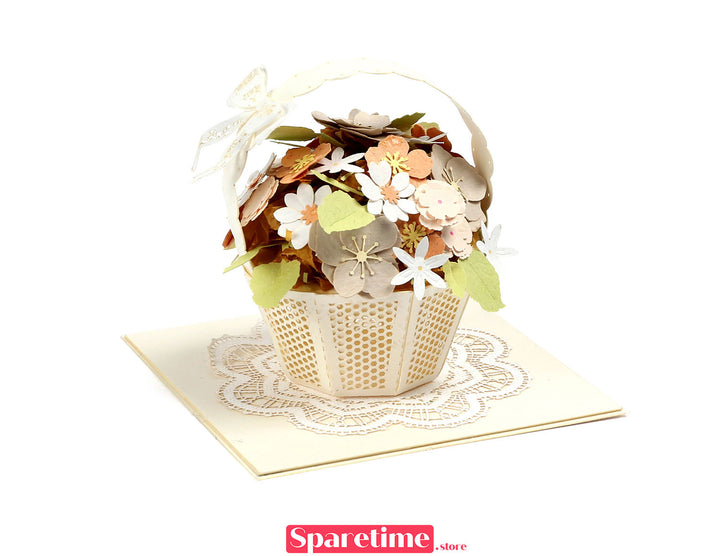 Good Times landscape / Flower Baskets 3d paper craft puzzle DIY