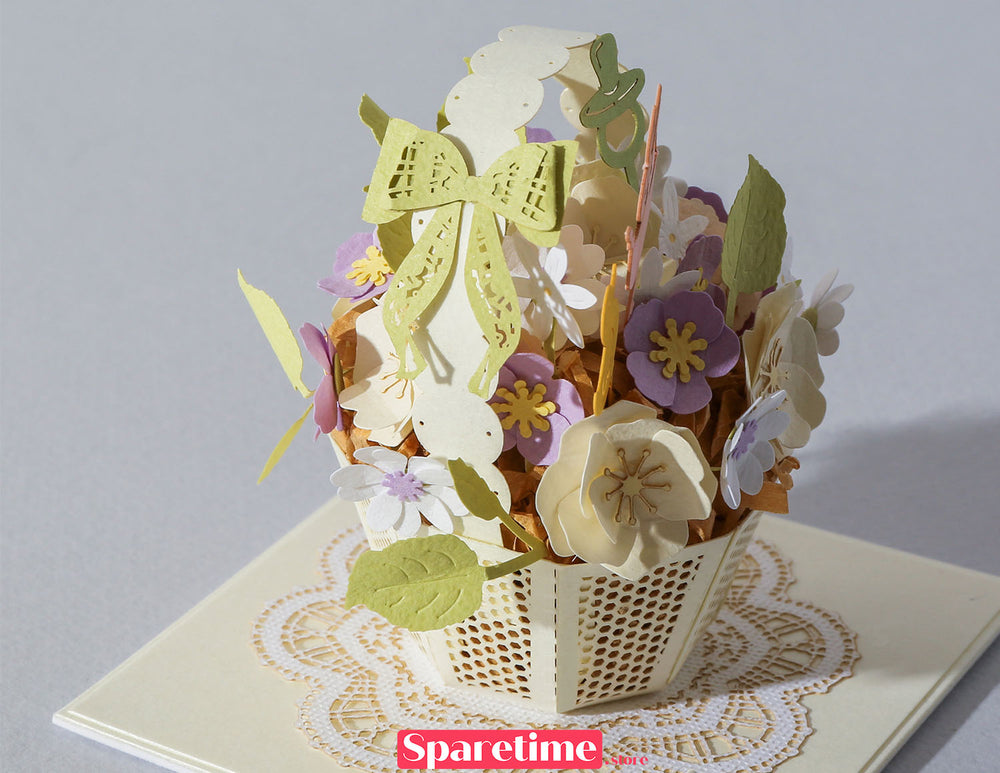 Good Times landscape / Flower Baskets 3d paper craft puzzle DIY