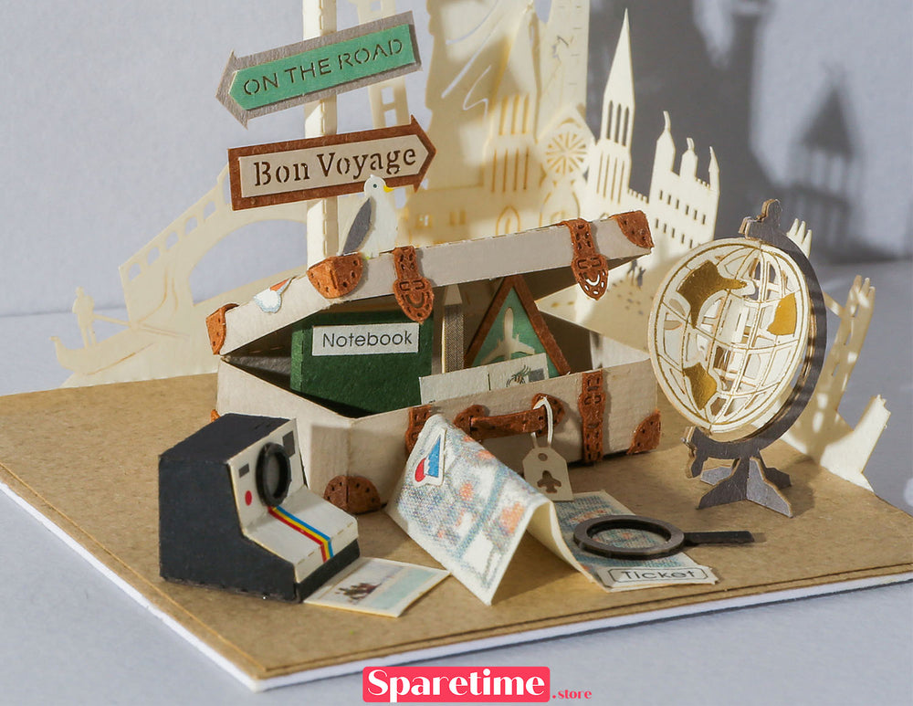 Good Times landscape / Travel 3d paper craft diy