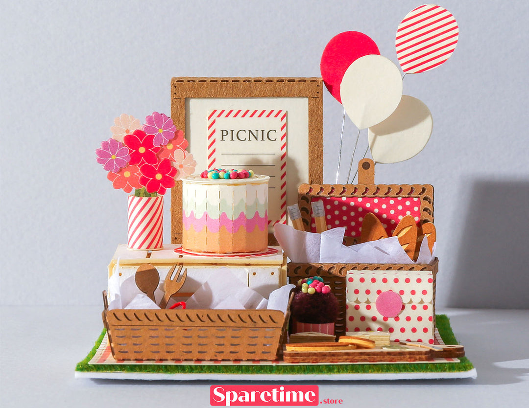 Good Times landscape / picnic party 3d paper puzzle diy