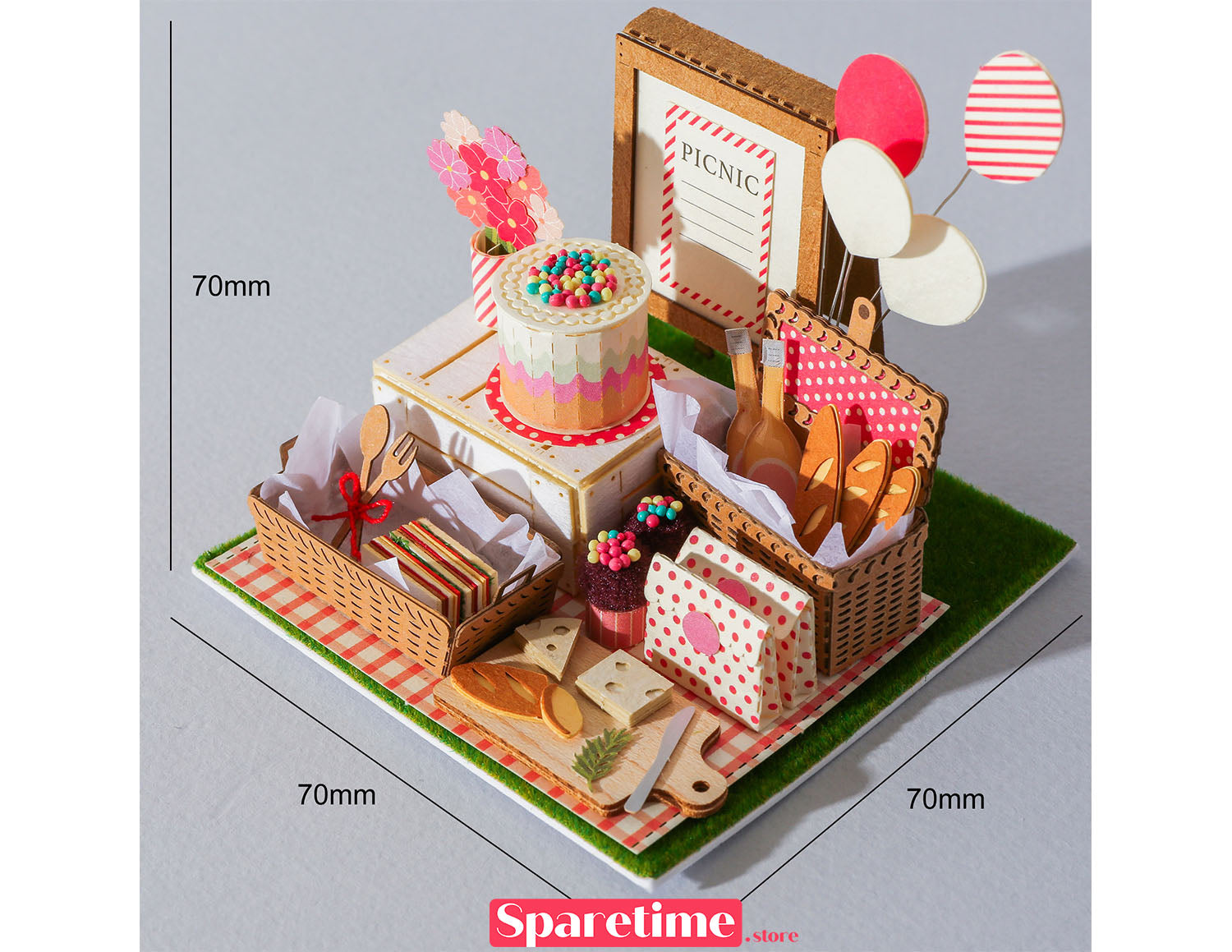 Good Times landscape / picnic party 3d paper puzzle diy