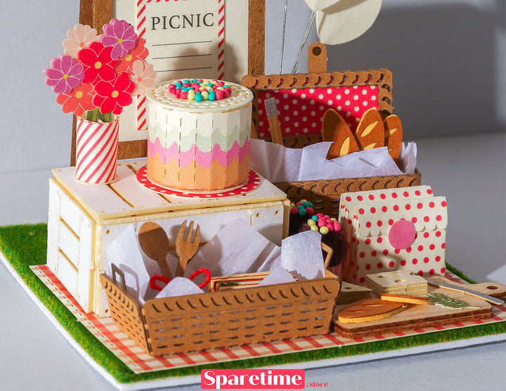 Good Times landscape / picnic party 3d paper puzzle diy