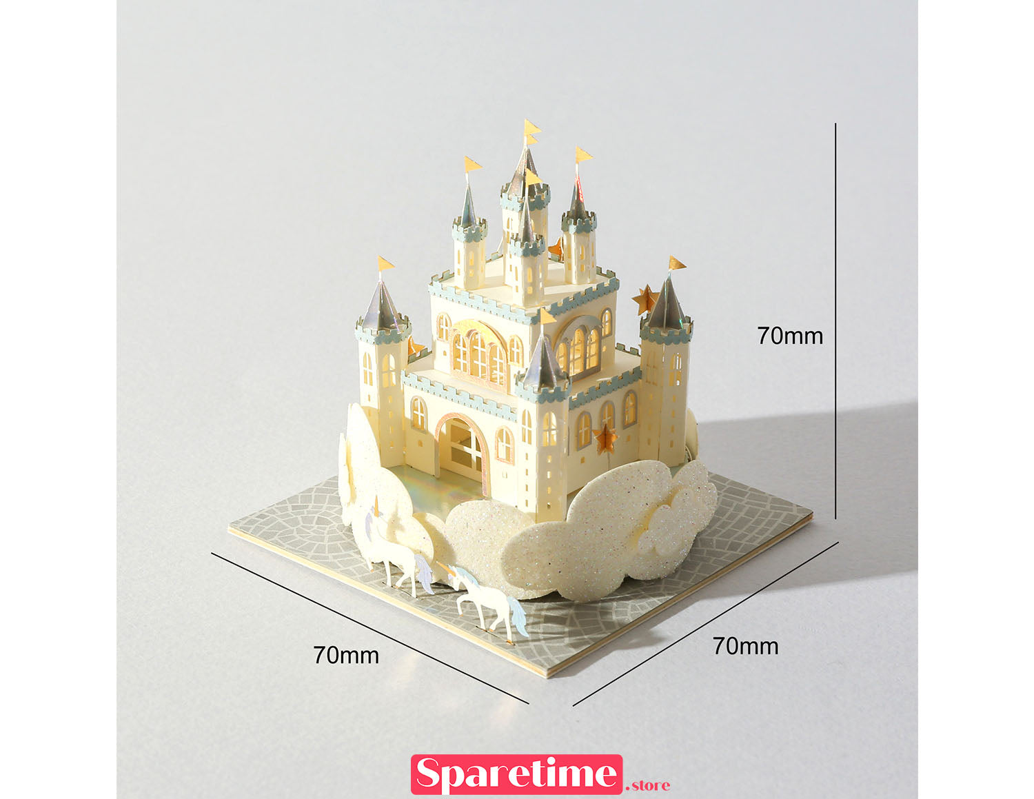 Good Times landscape / Castle 3d paper craft diy
