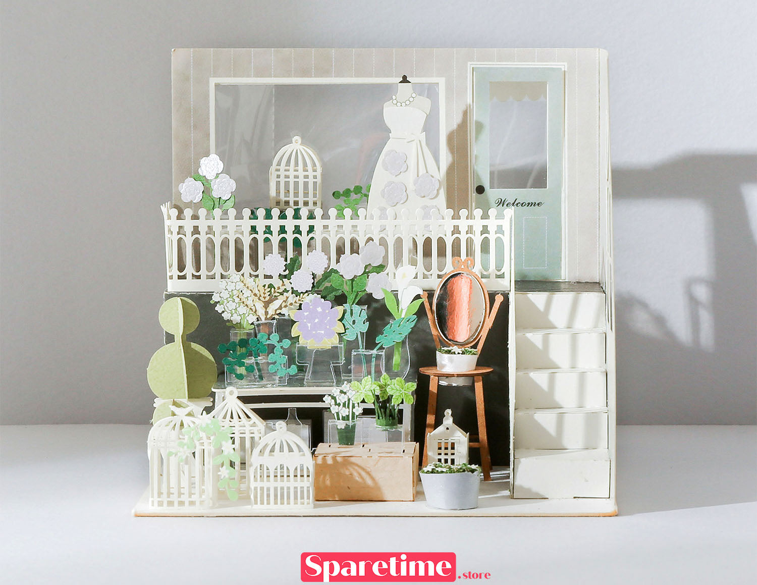 Memorial Day Landscapes / Flower Shop/France jeancard 3d paper craft puzzle diy