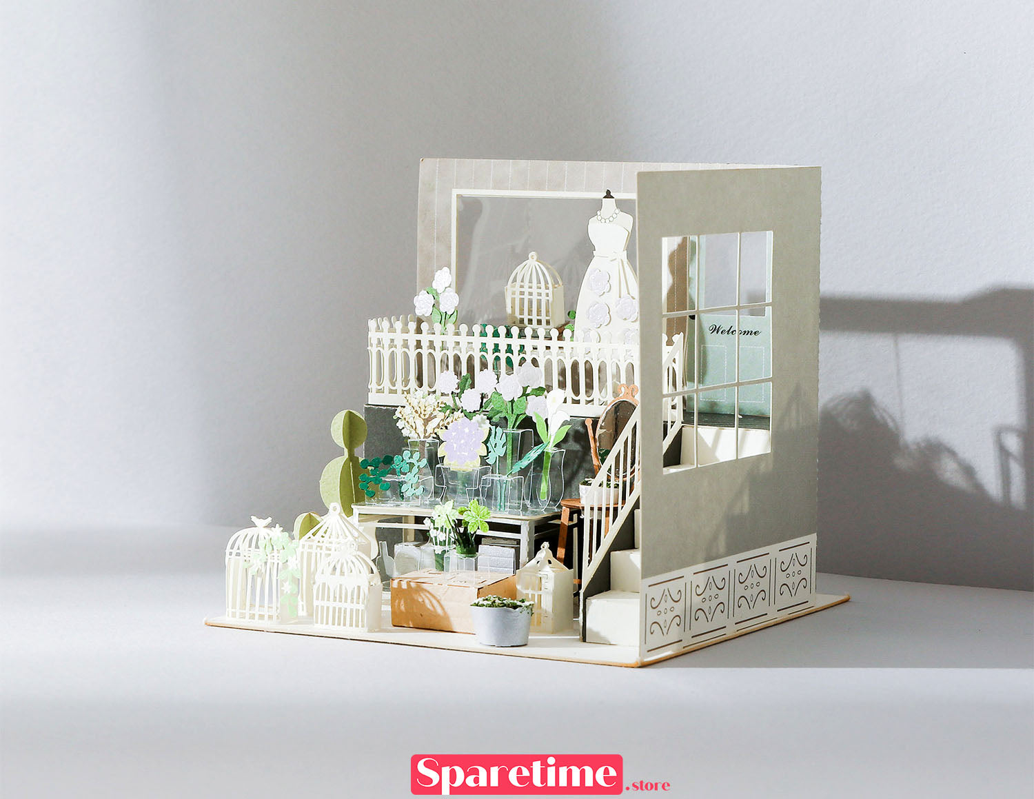 Memorial Day Landscapes / Flower Shop/France jeancard 3d paper craft puzzle diy