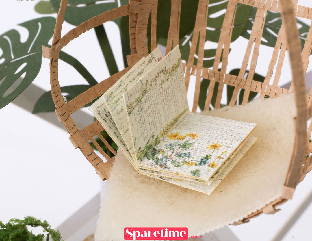 Paper Ornament DIY Kit / Ceriman, Swing Chair &Parrots jeancard 3d paper craft puzzle diy