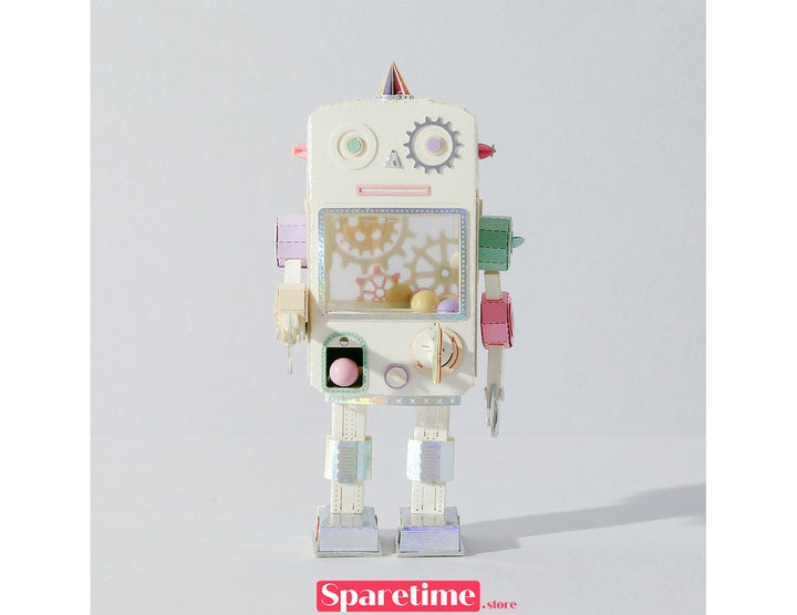 Robot DIY Kit / Gashapon Machine Robot jeancard 3d paper craft puzzle diy
