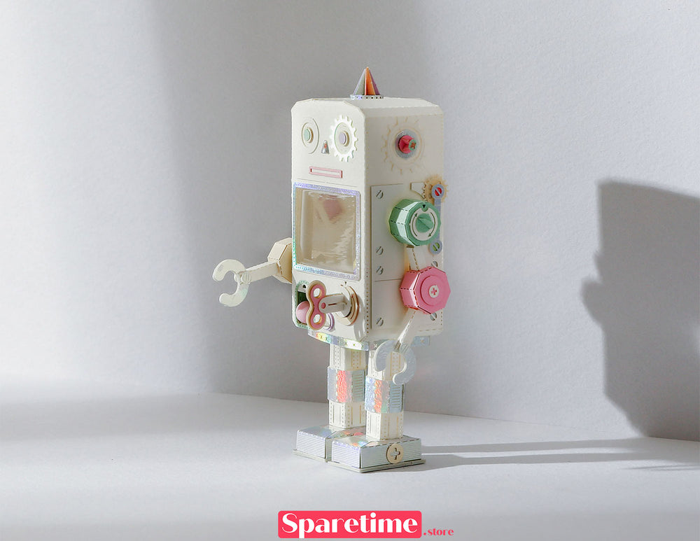 Robot DIY Kit / Gashapon Machine Robot jeancard 3d paper craft puzzle diy