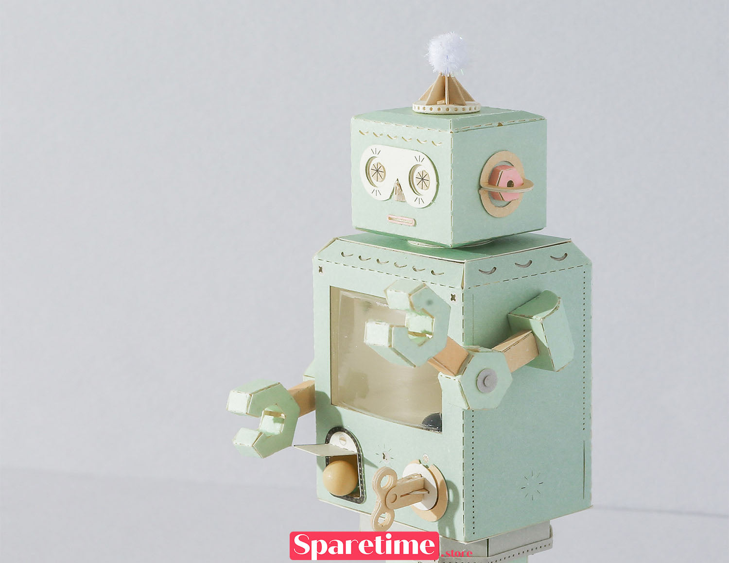 Robot DIY Kit / Robot&Cat jeancard 3d paper craft puzzle diy