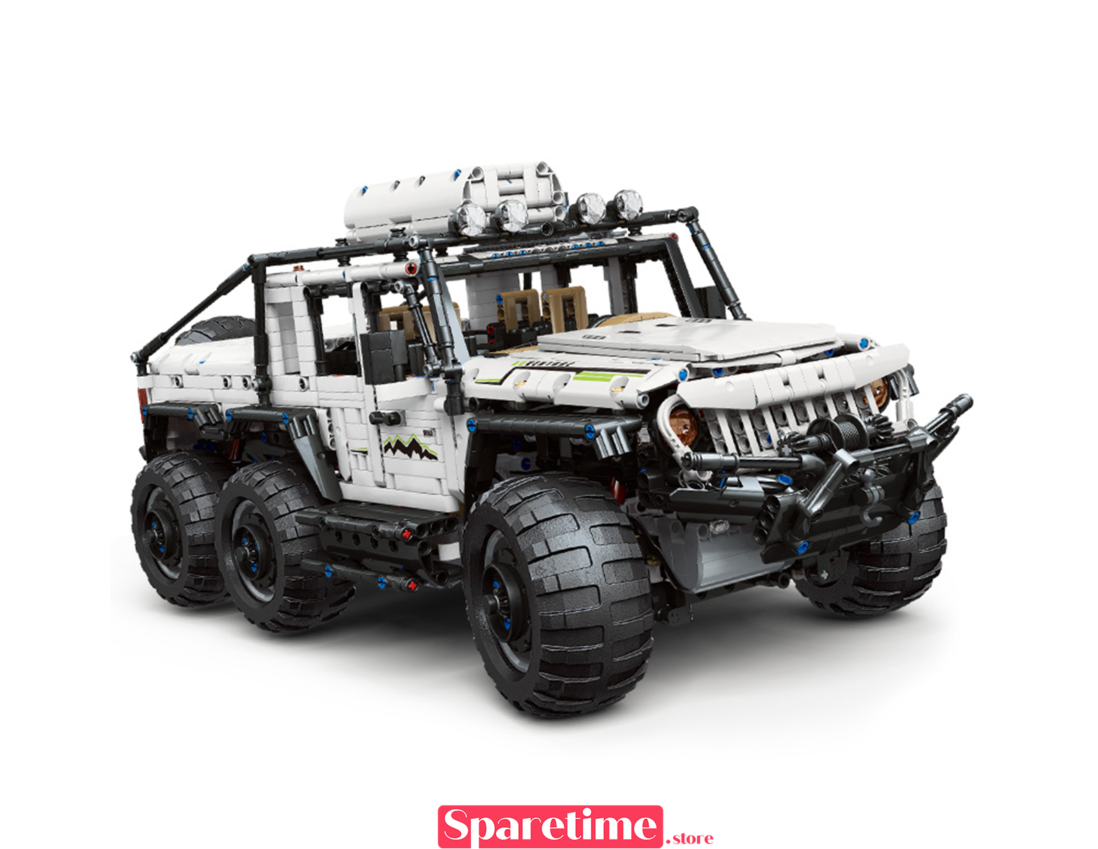 Off-Road 6X6 SUV Car Remote Control Building Block Toy Set
