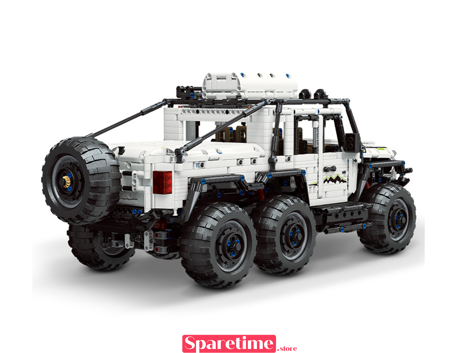 Off-Road 6X6 SUV Car Remote Control Building Block Toy Set
