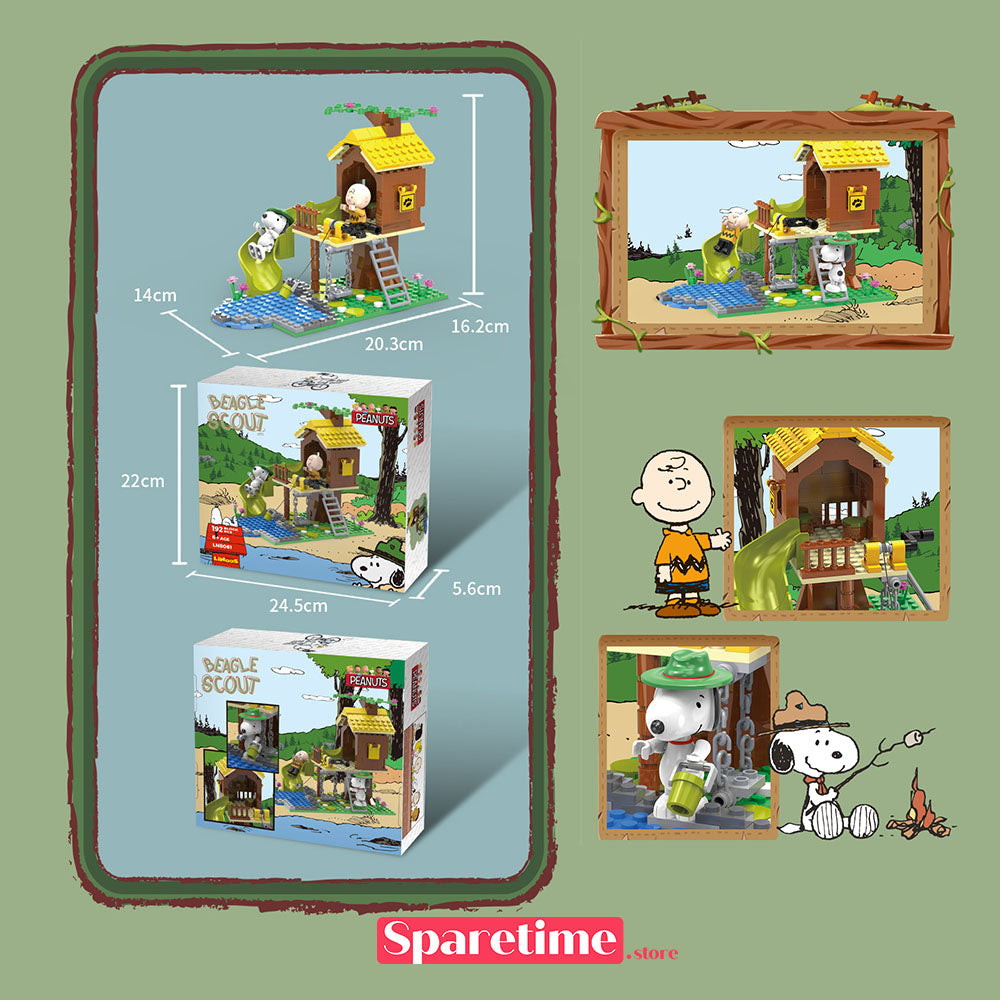 Peanuts Snoopy Treehouse Bricks Set
