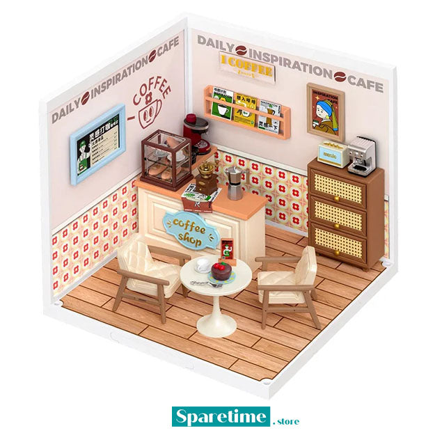 Rolife Super Creator DAILY INSPIRATION CAFE Plastic DIY Miniature House Kit