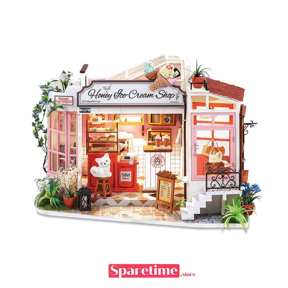 Rolife Honey Ice-cream Shop Miniature Dollhouse kit