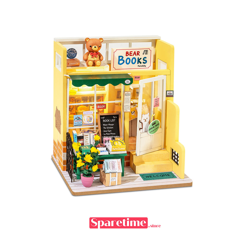 Rolife Mind-Find Bookstore Miniature Dollhouse kit