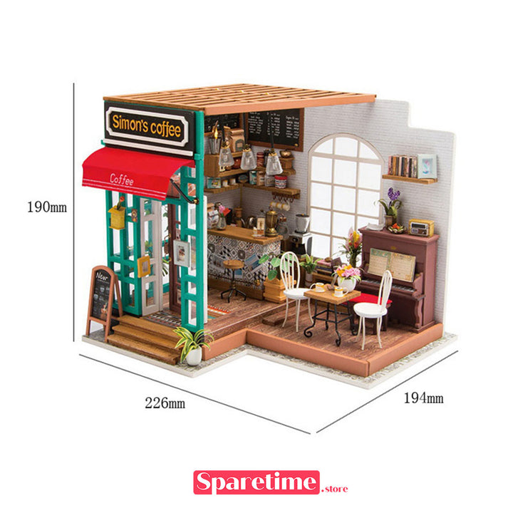 Rolife Simon’s Coffee Miniature Dollhouse kit