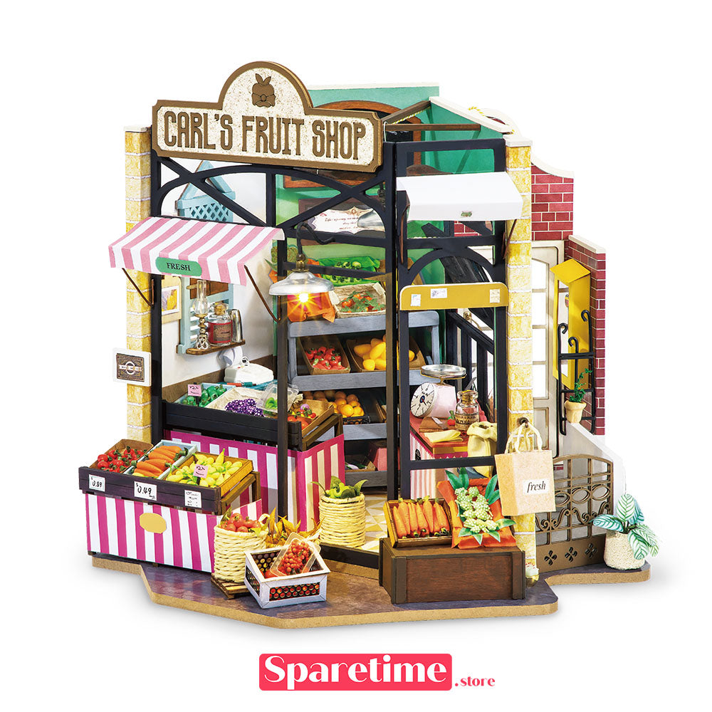 DIY Miniature Dollhouse - Happy Corner Series Carl's Fruit Shop  DG142/DG143/DG145 Rolife Sparetime