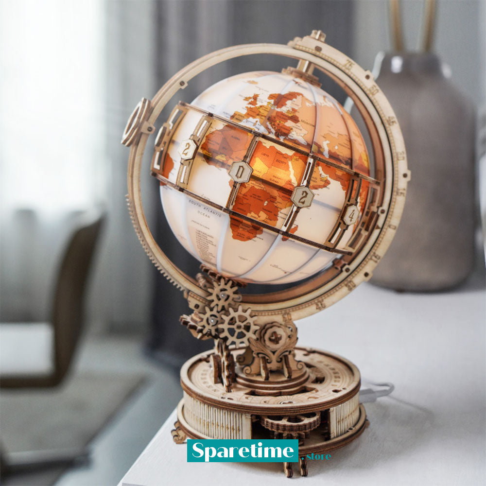 ROKR Luminous Globe 3D Wooden Puzzle ST003