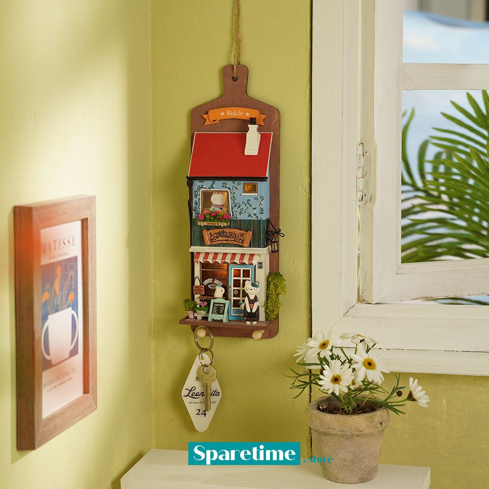 Rolife Aroma Toast Lab DIY Wall Hanging Miniature House Kit DS019