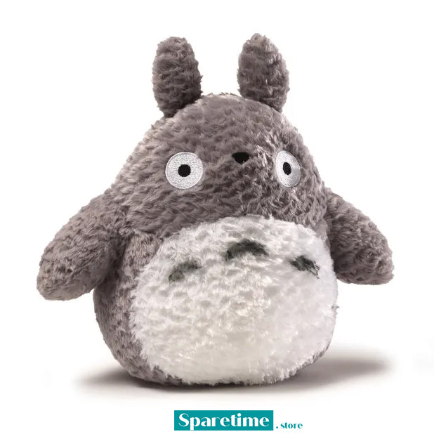9" Grey Fluffy Medium Totoro Plush "My Neighbor Totoro", Sun Arrow Plush