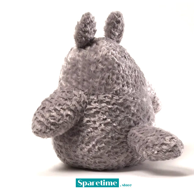 9" Grey Fluffy Medium Totoro Plush "My Neighbor Totoro", Sun Arrow Plush