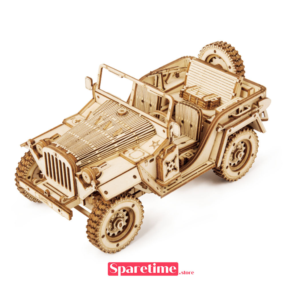 Rokr Army Field Car 3D Wooden Puzzle