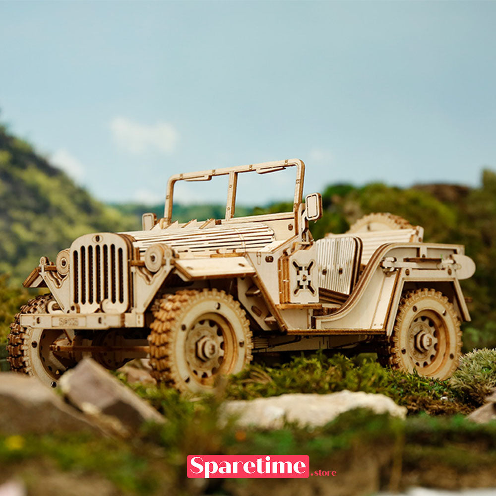 Rokr Army Field Car 3D Wooden Puzzle