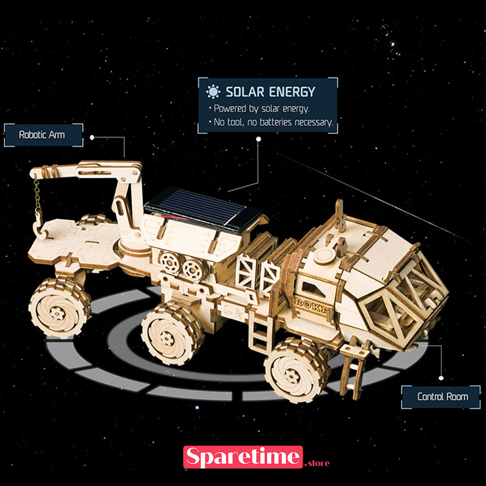 Rokr Navitas Rover Space Rover Solar Energy Cart 3D Wooden Puzzle