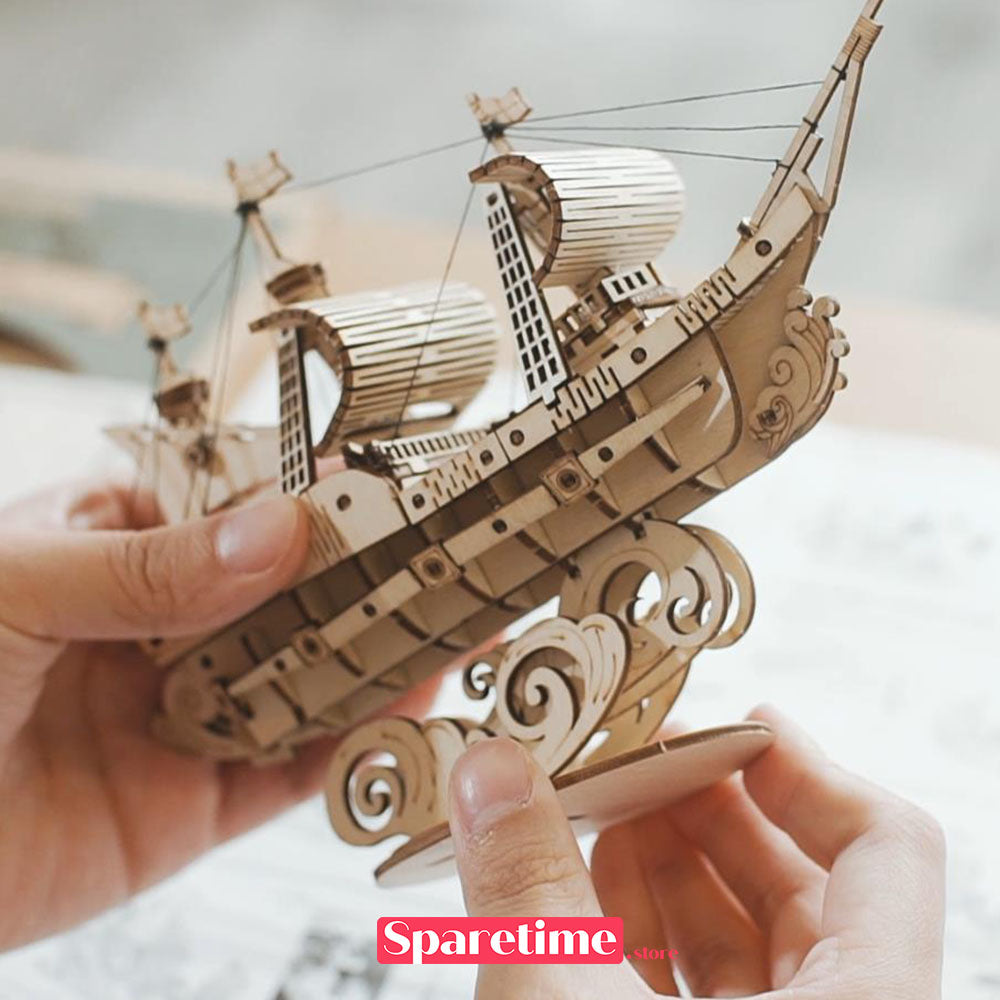 Robotime Rolife Japanese Diplomatic Ship 3D Wooden Puzzle