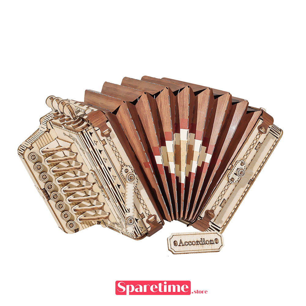 robotime Rolife Accordion Modern 3D Wooden Puzzle TG410