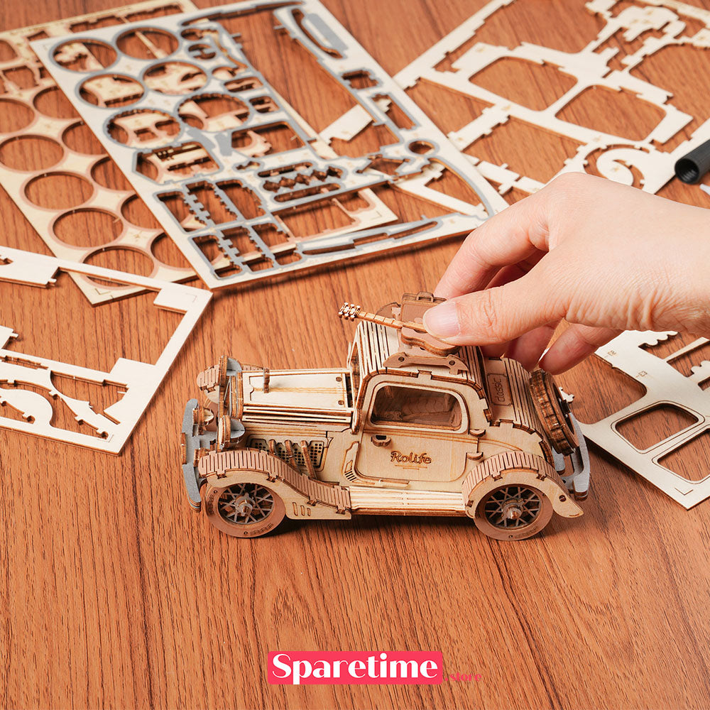 Rolife Vintage Car 3D Wooden Puzzles