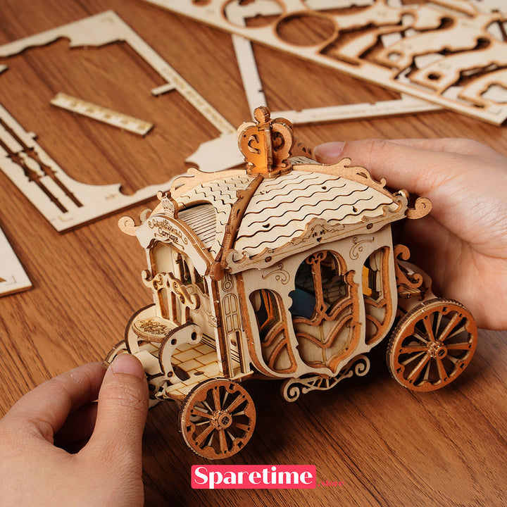 robotime Rolife Classic Carriage 3D Wooden Puzzle