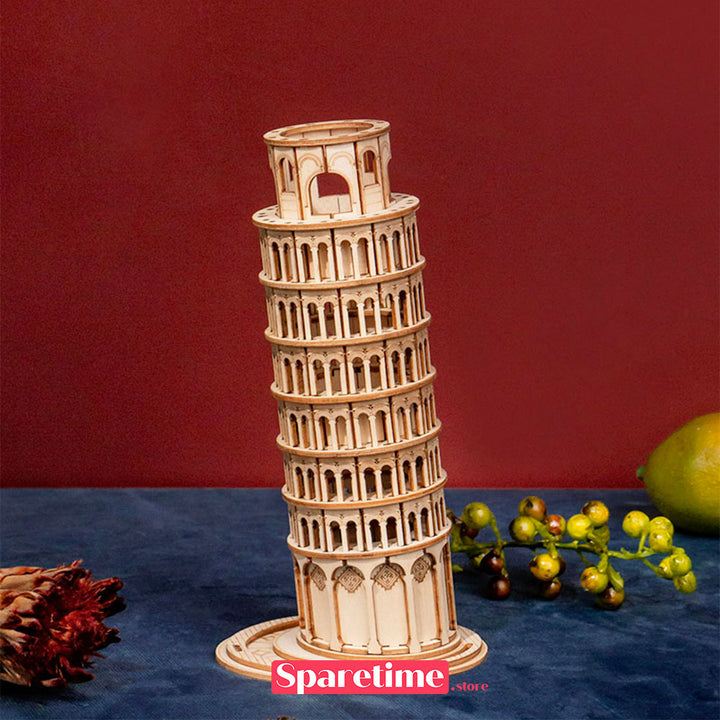 Robotime Rolife Leaning Tower of Pisa 3D Wooden Puzzle