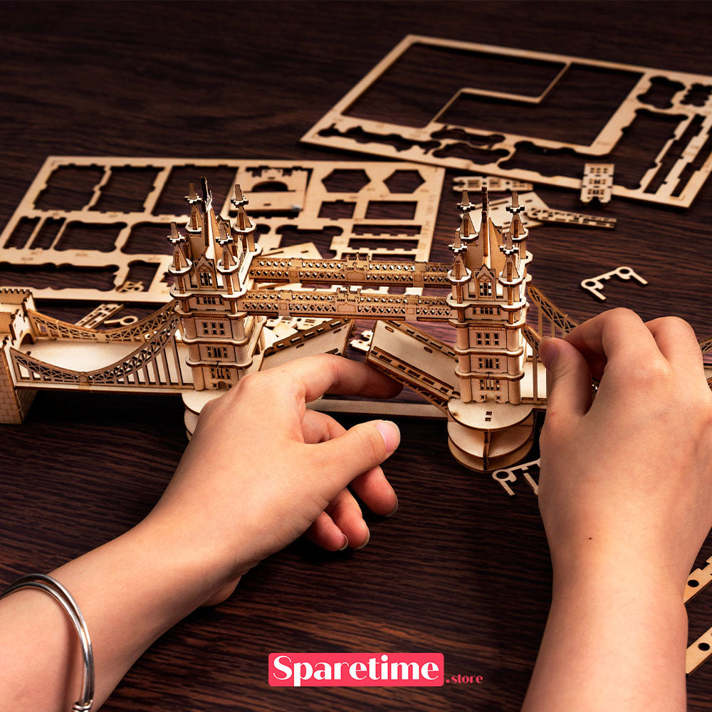 Rolife Tower Bridge With Lights 3D Wooden Puzzles